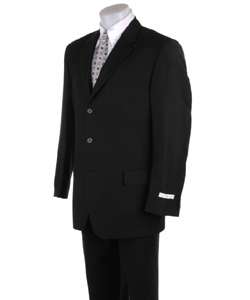 Joseph Abboud Mens Black 3 button Suit  