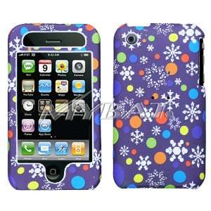   Cover Case Cell Phone Protector for Apple iPhone 3G 3GS Flake Purple