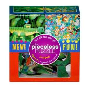   Gamewright Animals Pieceless 2 Sided Puzzle (14010 1) Toys & Games
