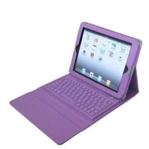  Yorktek Purple Wireless Keyboard PU Leather Case for Apple 