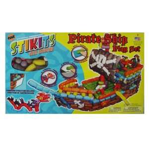 Stikits Pirate Ship 600 Pc. Building Set  Toys & Games