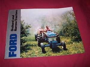 Ford Orchard & Narrow 3610 4110 4610 6610 Tractor Advertising Brochure 