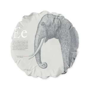  Elephant   Warm Grey Floor Pillow Pillows