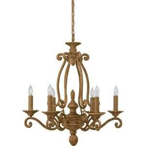 Forte 7015 06 17 6 Light Iron And Poly Chandelier 