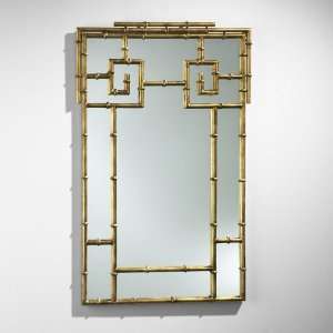  Bamboo Mirror in Gold