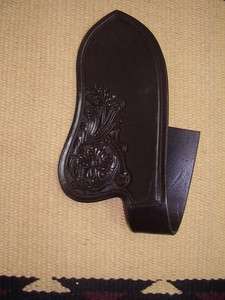   Saddle Replacement Right Fender Horse Tack Dark Oil Tooled with border