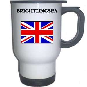  UK/England   BRIGHTLINGSEA White Stainless Steel Mug 