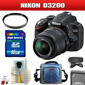  Nikon D3200 24.2 MP DSLR with 18 55mm VR Zoom Lens (Black 