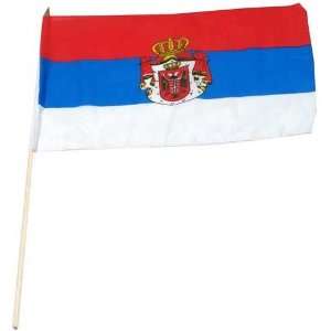  Serbia Flag 12 x 18 inch Patio, Lawn & Garden