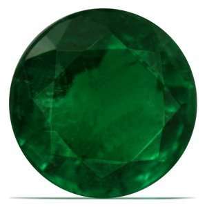 0.37 Carat Loose Emerald Round Cut Jewelry