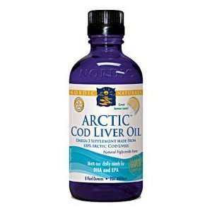 Arctic D Cod Liver Oil Liquid, Lemon 8 oz, Nordic Naturals 