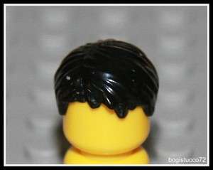 Lego x1 Black Short Hair ★ Wig Swept Robin Minifig NEW  