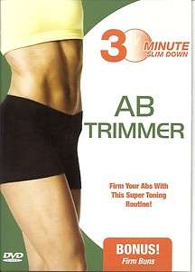 30 Minute AB Trimmer Toning Slim Down Workout DVD New  