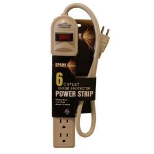  6 Outlet Surge Protector Power Strip