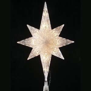   Lighted Star of Bethlehem Christmas Tree Topper   Clear Lights