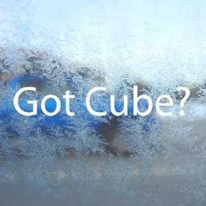  Got Cube? White Decal Nissan Cube Car Window Laptop White 