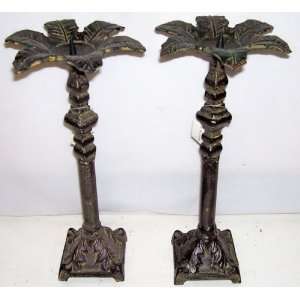  14 Solid Wrought Iron Candlesticks Set of TWO