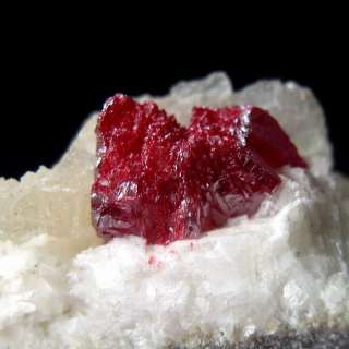 Gem Cinnabar Large Crystal on Dolomite AZ041  