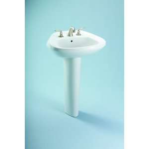 Toto LPT243.8G#01 Cotton Ultimate 22 3/4 Pedestal Bathroom Sink with 