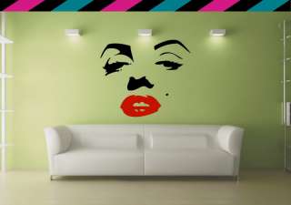 Marilyn Kiss lips Wall Decal Sticker Decimator Diecut  