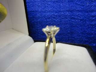 14K TWO TONE GOLD .57 CT HEART SHAPED DIAMOND ENGAGEMENT RING, SIZE 6 