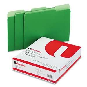  Universal  Colored File Folders, 1/3 Cut, One Ply Top Tab 