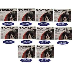  FRONTLINE PLUS for Dogs Flea & Tick 89 132 lbs Red 6 Month 