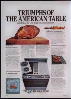 1976 Jenn Air Grill Range Power Oven Magazine Ad  