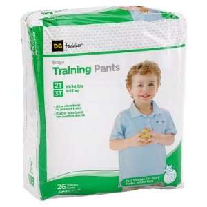    DG Toddler Boys Training Pants   Size 2T/3T   26 pack Baby