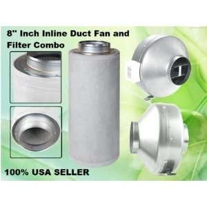Inch Inline Duct Fan Carbon Filter Combo Scrubber Exhaust Blower Fan 
