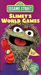 Sesame Street   Slimeys World Games VHS  