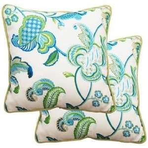   of 2 Maxine 25 Square Welt Cording Outdoor Pillows