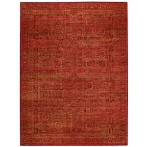  Capel 1395 550 Tonal Trace Red Oriental Rug