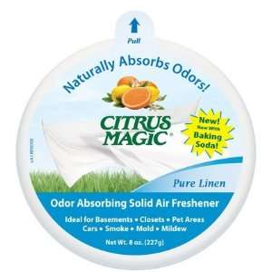  Citrus Magic Air Freshener Solid Pure Linen 8 oz. (Pack of 