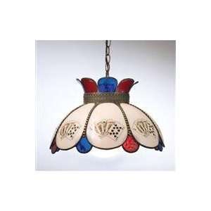 18W Robin With Playing Card Pendant 