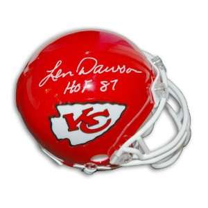  Len Dawson Kansas City Chiefs Mini Helmet Inscribed HOF 