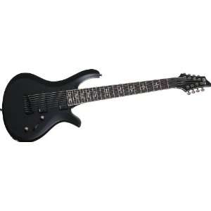  Schecter Riot 8 Custom Limited Electric Guitar   Black 