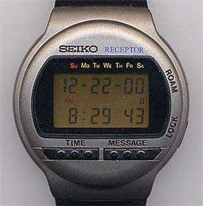 VINTAGE Mens SEIKO Receptor LCD MESSAGE Watch MA50 4A00.CIRCA 80S 100% 