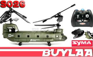 Syma S026 Mini Chinook Transport RC 3 CH 3ch Helicopter  