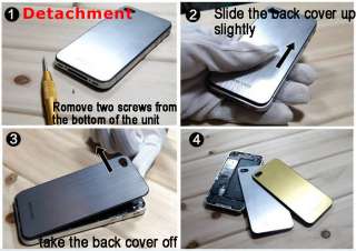   back cover housing battery door clear for iPhone 4 4G RP27  