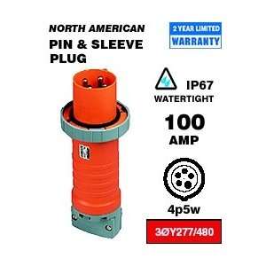  Leviton 5100P7W Pin & Sleeve Plug 100 Amp 277/480 Volt 3PY 