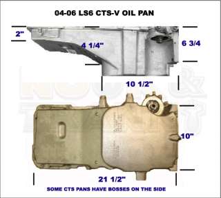 LS1 LS2 LS6 Edelbrock Muscle Car Swap CTS Oil Pan  