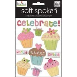   Spoken Themed Embellishments Sweet Cupcakes Arts, Crafts & Sewing
