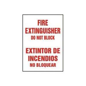  Sign,14x10,fire Extinguisher Do Not Blk   ACCUFORM 