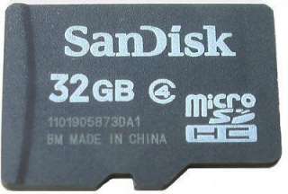 SanDisk 32gb SD Micro SDHC Memory Card with bonus MicroSD adapter card 