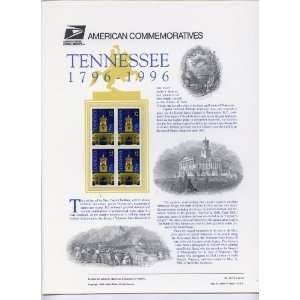  USPS American Commemorative Stamp Panel #487 Tennessee 