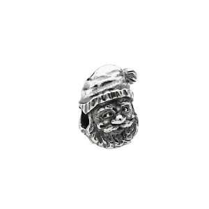  Santa Charm in Silver for Pandora and most 3mm Bracelets Jewelry