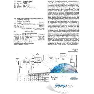 NEW Patent CD for SAMPLED DATA HYBRID ANALOGUE DIGITAL COMPUTER SYSTEM