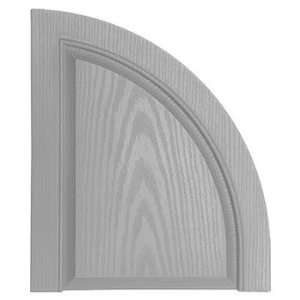   Solid Design 1/4 Round Shutter Arch Top (Pair)