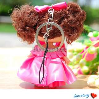 New Handmade Cute Lovely Ddung Doll Cell Phone PSP Strap Keychain Key 